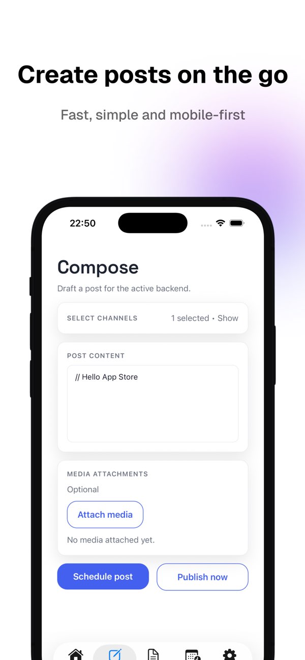Postio - Home Screen