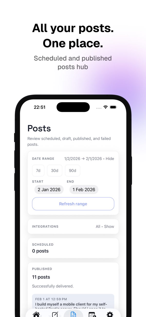 Postio - Scheduled Posts