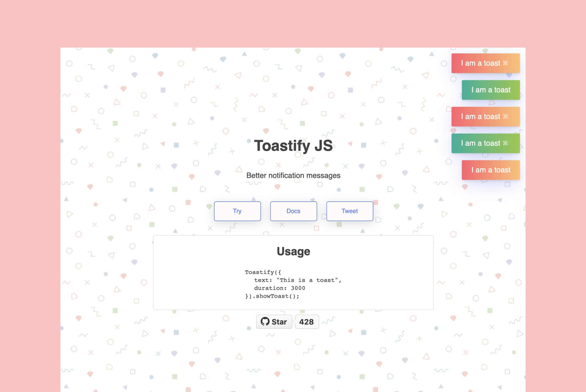 Toastify JS